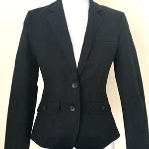 Banana Republic Cotton Fitted Blazer Jacket
